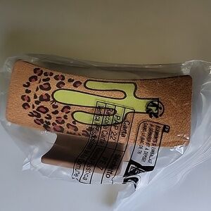 Boho Simulated Leather  Hair Claw Southwestern Cactus